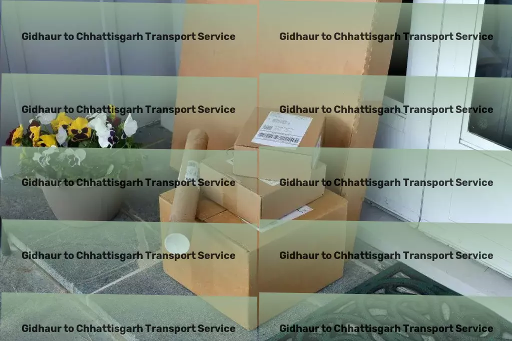 Gidhaur to Chhattisgarh Transport Full-service logistics