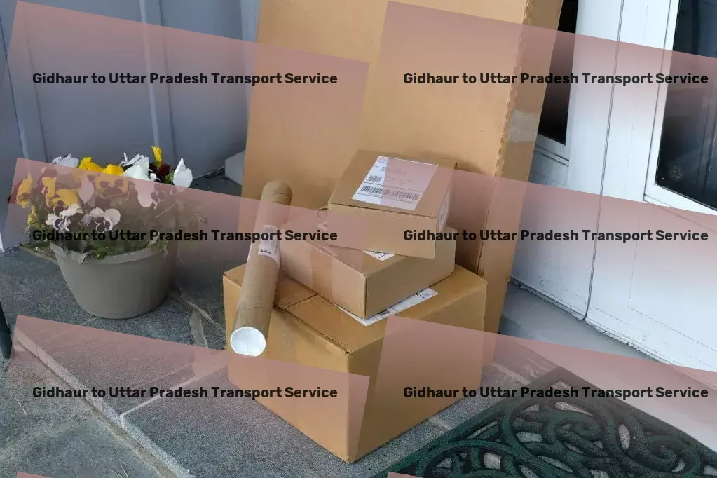 Gidhaur to Uttar Pradesh Transport Nationwide parcel logistics