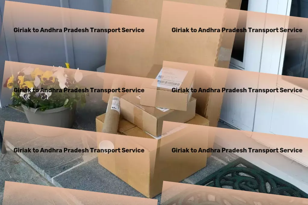 Giriak to Andhra Pradesh Transport Long haul courier services