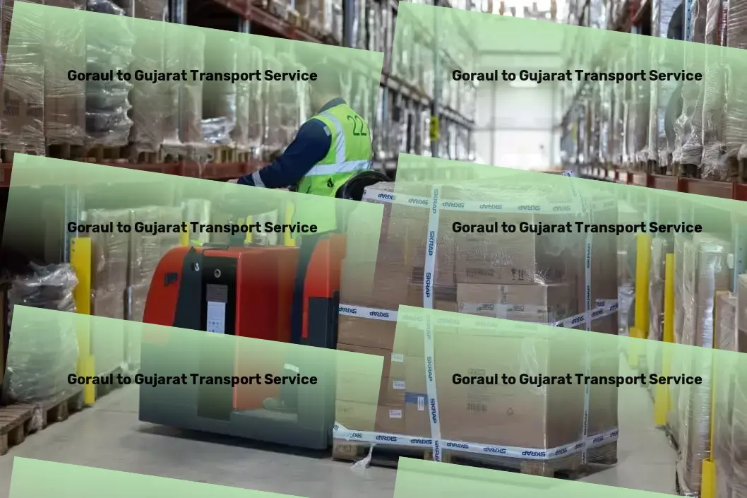 Goraul to Gujarat Transport High-volume transport logistics