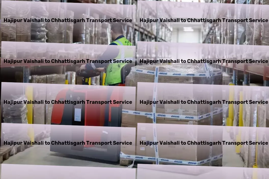 Hajipur Vaishali to Chhattisgarh Transport Regional parcel logistics