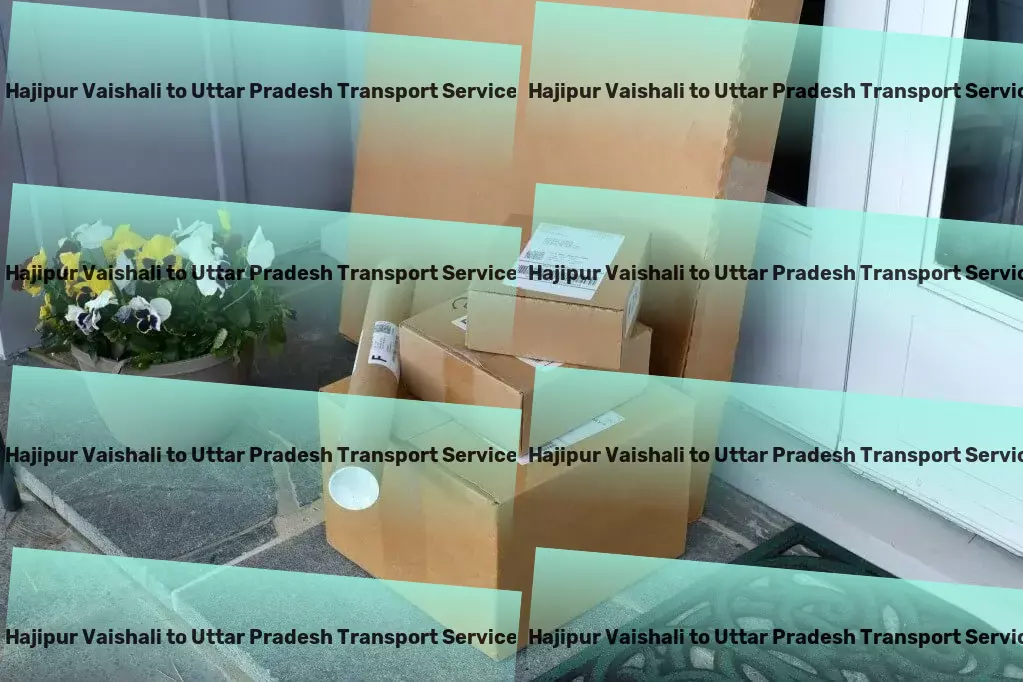 Hajipur Vaishali to Uttar Pradesh Transport On-demand courier services